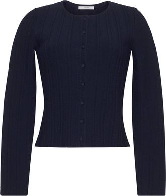 Adam Lippes Faye fijngebreid vest - Blauw