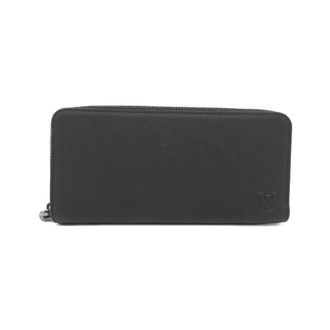 Louis Vuitton Black Leather Long Wallet (Bi-Fold) (Pre-Owned)