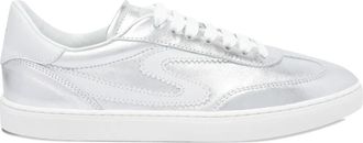 Stuart Weitzman Sneakers in pelle - Argento