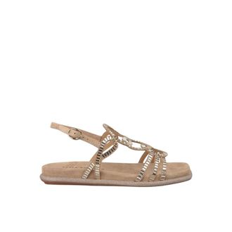 Alma En Pena Flat Sandals, female, Beige, 8 UK, Crystal straps flat sandal