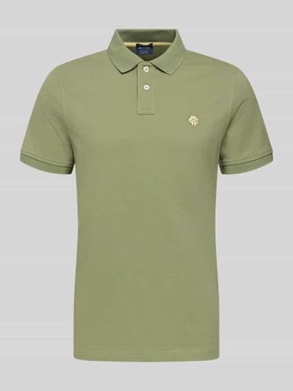 Mc Neal Slim Fit Poloshirt mit Logo-Stitching in Lind, Gr&ouml;&szlig;e XXXL