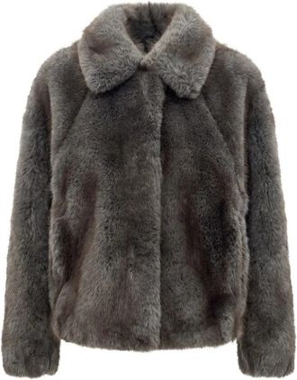 VALENTINI 1972 Faux Fur & Shearling Jassen - Dames - Jassen - Grijs - XS - Jassen