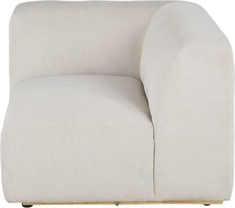 Maisons du monde Reposabrazos derecho para sofá modulable de pana beige