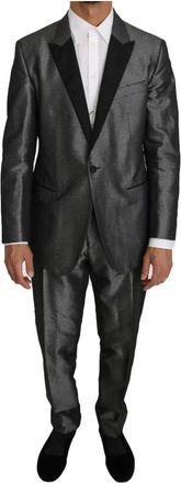 Dolce & Gabbana Single Breasted Suits - Heren - Business pakken - Grijs - 2XL - Kostuums