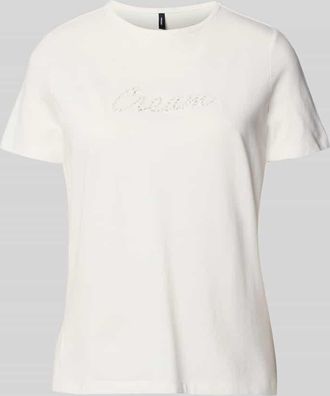 Vero Moda Regular Fit T-Shirt aus reiner Baumwolle Modell MIRANDA in Offwhite, Gr&ouml;&szlig;e XL