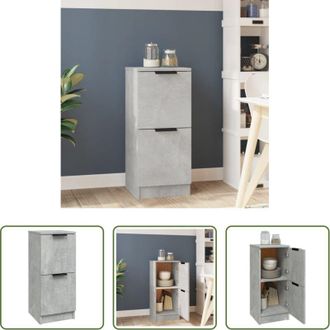 vidaXL vidaXL Credenza multifunzionale - Credenza Grigio Cemento 30x30x70 cm in Legno Multistrato
