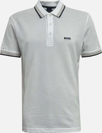 HUGO BOSS Mens Hugo Boss White Paddy Polo Shirt - Grey - Size: 7-10YRS