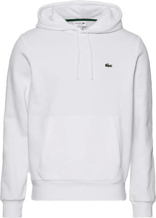 Lacoste Hoodie met logodetail - Wit