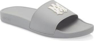Amiri MA Pool Slide Sandal in Grey at Nordstrom, Size 46