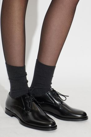 Dolce & Gabbana Leather Womens Derby Shoes Dolce & Gabbana, Womens, Black