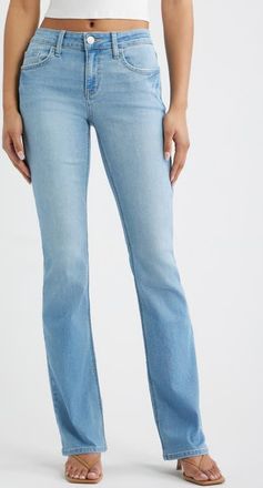 YMI Jessie Mid Rise Bootcut Jeans in Light Blue at Nordstrom, Size 11