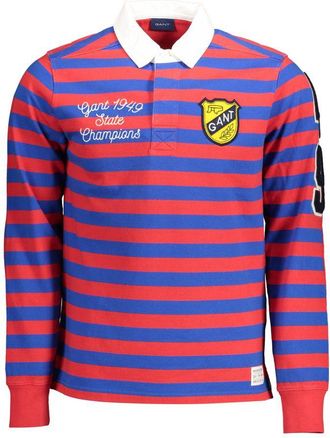 GANT Red Cotton Men Polo Mens Shirt