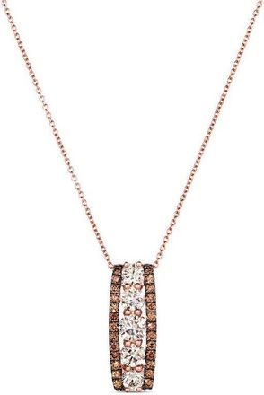 Le Vian Ladies Chocolate Diamonds Necklaces set in 14K Strawberry Gold