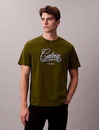 Calvin Klein Camiseta holgada con logo gr&aacute;fico con letras