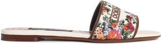Dolce & Gabbana pantoffels van veelkleurige stof