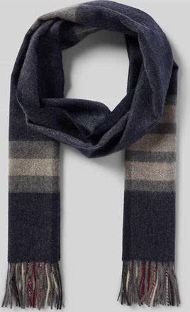 Salmone Textilvertriebs-GmbH Schal aus reinem Kaschmir in Marine, Größe 1