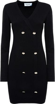 Blugirl Gebreide Damesjurk - Dames - Kleedjes - Zwart - XS - Kleedjes