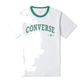 Converse (WMNS) Converse Retro Chuck Arch T-Shirt Asia Sizing White Green 10026365-A01