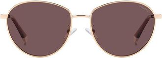 Polaroid PLD 4171/G/S/X Asian Fit Polarized S9E/KL Womens Sunglasses Gold Size 57