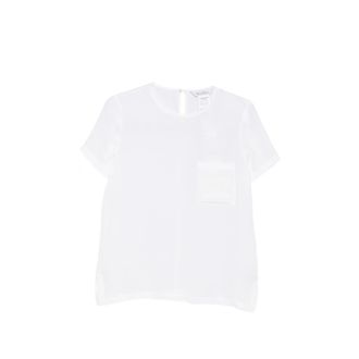 Max Mara Pagano Embroidered-logo Chest-pocket T-shirt