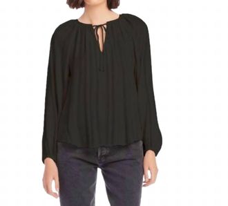 Fifteen Twenty Joplin Peasant Blouse In Black