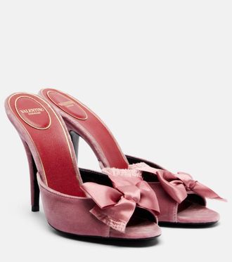 Valentino Garavani Mules Marie A de terciopelo