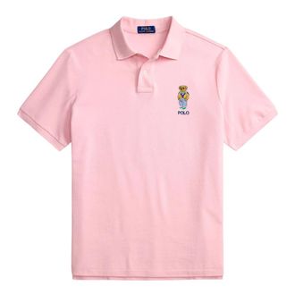 Ralph Lauren Polo Shirts, male, Pink, Size: XL Polo Bear Custom Slim-Fit Piqu&eacute; Polo Shirt