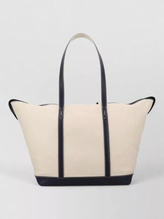 Polo Ralph Lauren tote bag contrast trim dual handles