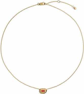 Monica Vinader Gemdrop Chain Necklace in 18K Gold Vermeil /Red Onyx at Nordstrom