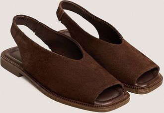 Jonak Jessy su&egrave;de leren platte sandalen