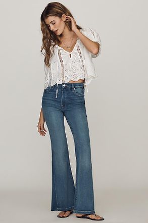 Good American Soft Tech High-Rise Bootleg Jeans