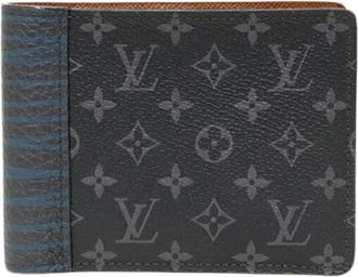 Louis Vuitton Pre-owned Wallets, female, Black, Size: ONE SIZE Pre-owned Monogram Eclipse Wallet (Bi-fold)