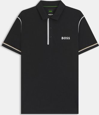 HUGO BOSS Mens Boss Paddytech Active Paddy Golf Polo Shirt in Black