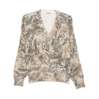 Liu Jo Jumpers - female - Liu Jo - V-neck Knitwear - Multicolor - XL - Knitwear