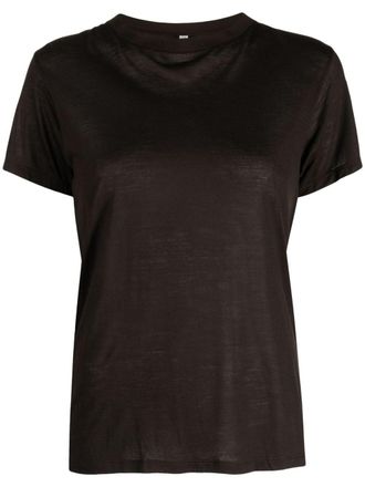 BASERANGE T-shirt bamboo a maniche corte - Marrone