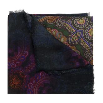 Etro Accessoires, Dames, Veelkleurig, ONE Size, Kasjmier, Bedrukte Sjaal
