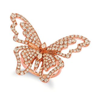 Le Vian Ladies Butterfly Away Rings set in 14K Strawberry Gold