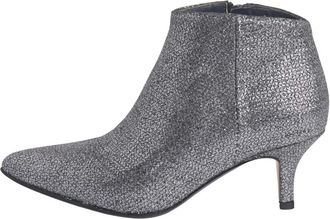 L'Arianna Heeled Boots, female, Gray, Size: 10 1/2 US Grey Suede Ankle Boot