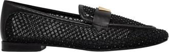 Valentino Crystal Loafers - Dames - Loafers - Zwart - 36 EU - Leer - Schoenen
