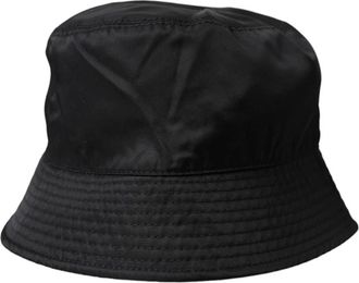 Dolce & Gabbana Bucket Hat met Logo-Borduurwerk - Heren - Hoeden - Zwart - ONE Size - Accessoires