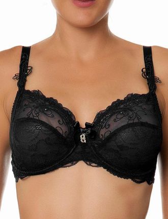 Lise Charmel Womens ACA6103 Soir De Venise Full Cup Bra - Black - Size 36G