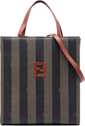 Fendi Pre-owned Fendi Pequin Coated Canvas FF Convertible Backpack Unisex 4BXDDJK6E2ONC950