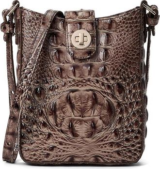 Brahmin Marley Cross Body Womens Handbags Smokey Taupe, Leather