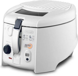 DeLonghi Freidora Independiente Individual De Longhi Rotofry 1800 W Color Blanco