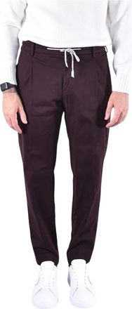 Eleventy Pin-Tuck Jogger - Trousers - Hombre - P&uacute;rpura - W31