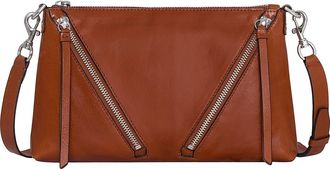 Rebecca Minkoff Kit Leather Crossbody Bag in Luggage at Nordstrom Rack