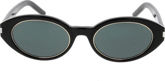 Saint Laurent SL M156 Zonnebril - unisex - Accessoires - Zwart - Maat: ONE Size