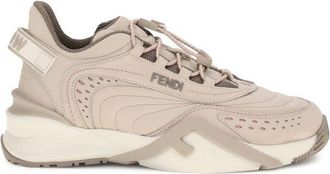 Fendi Beige Rubber Athletic Womens Sneakers