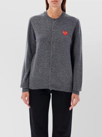 Comme Des Gar&ccedil;ons heart knitwear ribbed cuffs