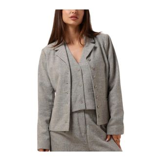 Modstr&ouml;m Jassen, Dames, Grijs, M, Chique Gilet Kieramd Vest